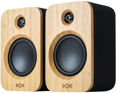 House Of Marley Get Together Duo Powerful Bookshelf Speakers With Wireless And • $171.89