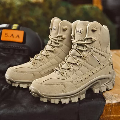Men's Tactical High-Top Boots -Non-SlipAll-Weather ComfortDurable For Outdoor  • $33.57