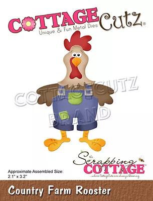 New Scrapping Cottage Cutz Metal Cutting Die Country Farm Rooster  • £20