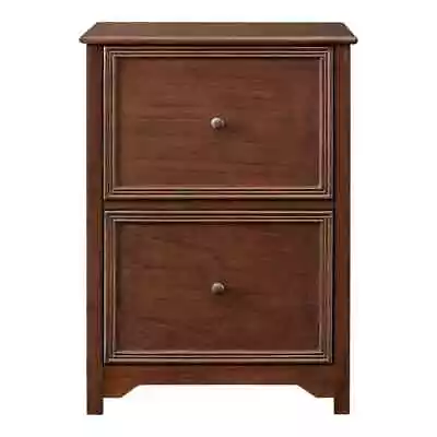 Home Decorators File Cabinet 28.74 H X 20.5 W Solid Wood Frame 2-Drawer Walnut • $182.99