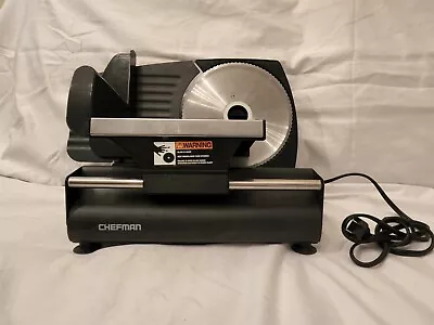 MINT Chefman Die-Cast Electric Meat & Deli Slicer Stainless Blades Adjustable • $49