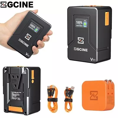 ZGCINE ZG-V99 V2 Mini Camera V-Mount Battery With PD65W Charger For BMPCC ZCAM • £139