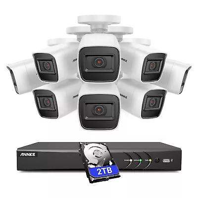 ANNKE 4K Home CCTV Security Camera System With 8CH 16CH DVR Motion Detection • $399.59