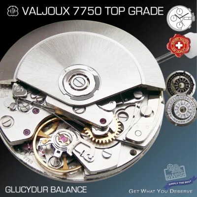 Movement Eta Valjoux 7750 Automatic Top Grade Glucydur Balance • $425