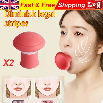 2X Face Slimming V Shape Anti Wrinkle Exerciser Facial Mouth Jaw Line Exercise • £7.59