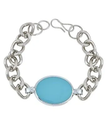 Salman Khan Turquoise Sliver Brass Bracelet For Men • £9.56