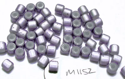 Glass Lined Tube Beads VIBRANT LILAC 5mm Lot Of 75  NOS Destash M1152 • $0.99