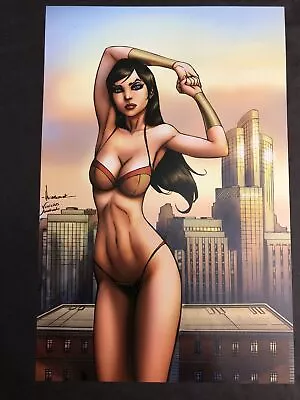 Vampirella Inquisition #22 Risqué COVER Dynamite Comics Poster 8x12 Ale Garza • $14.99