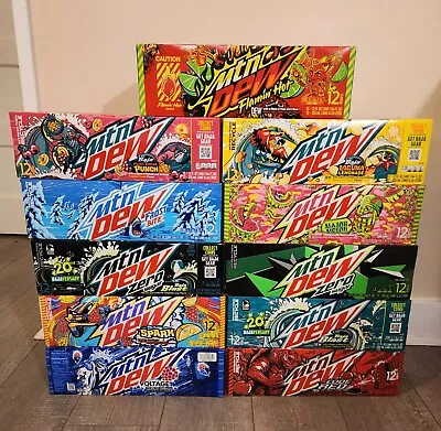 Mix & Match Mountain Dew Limited Edition Flavors Sealed 12 Pack Of 12oz Cans MTN • $20