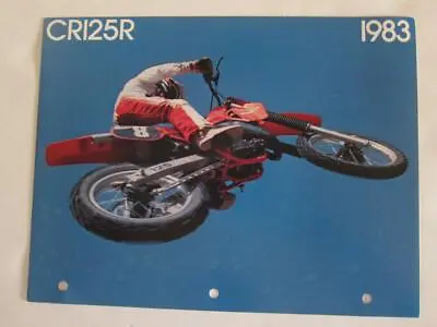 HONDA Motorcycle Brochure CR 125 R Uncirculated High Quality Pictures 1983 • $19