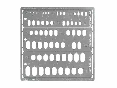 $13.99 • Buy Tamiya MODELING TEMPLATE (ROUNDED RECTANGLES, 1-6mm) 74154