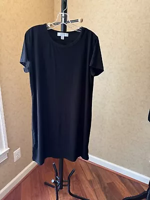 Michael Kors Women’s Short Sleeve  Shift Dress Black Size XL Pre-Owned • $25.99