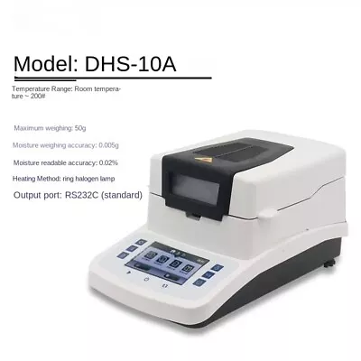 New Rapid Halogen Heating Moisture Tester Moisture Analysis Measuring Instrument • $295.90