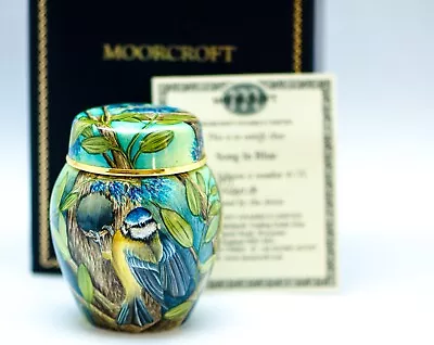 Moorcroft Enamels Song In Blue Ginger Jar Ltd Edition 4/35 By Sandra Dance • $1150.10