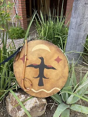 Original Prop From 2003 Movie  “Peter Pan” Drum From Indian Village 18” Diameter • $350