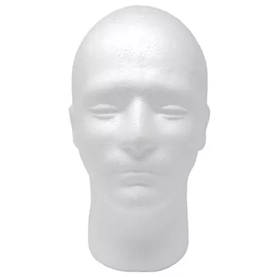 Male Styrofoam Foam Mannequin Wig Head 11  1 Coun • $20.52