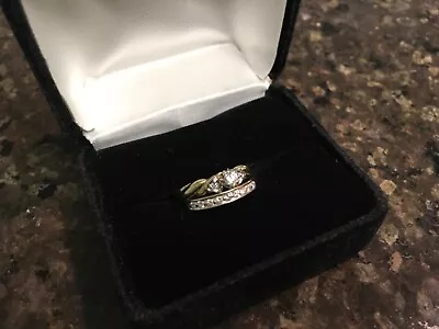 Vintage 14k Gold Diamonds Engagement Wedding Set Bands Rings Not Scrap Estate • $395
