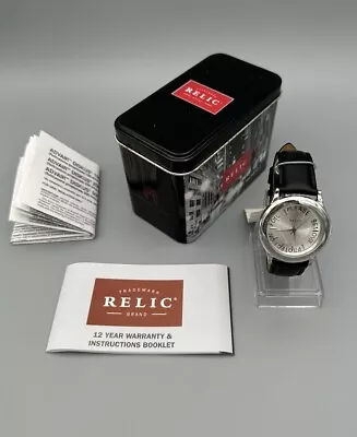 Vintage Silver Relic Pharmaceutical Advair Diskus Men's Watch CIB Needs Battery • $14.85