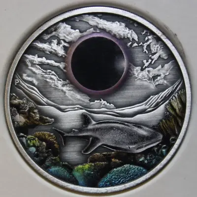 Australia 2 Dollars 2023 Silver 2 Oz F#6183 Ningaloo Eclipse Solar Eclipse • $234.18