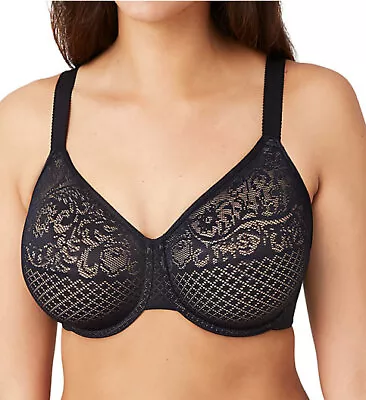 Wacoal 857210 Visual Effects Minimizer Bra - 36C - Black • $47.49