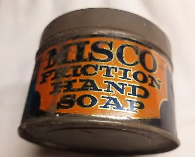 Vintage Tin Metal Can Misco Friction Hand Millers Soap Co Reading PA • $10