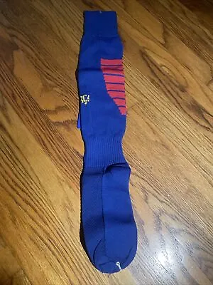 FC Barcelona Medias Socks Color Royal Size T/3 Made In Spain V17G • $12.99