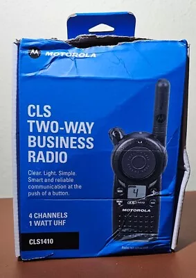 Motorola CLS1410 4 Channel UHF Two-Way Radio - OPEN BOX • $150