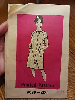 Vintage Mail Order Pattern Size 20 1/2.  Housedress  Or  Brunchcoat .  1960s.  • $9