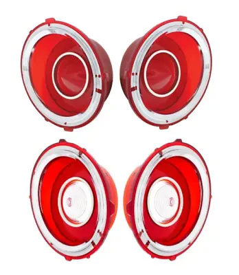 United Pacific Tail Lamp And Backup Lamp Lens Set 1970-1973 Chevy Camaro RS • $142.98