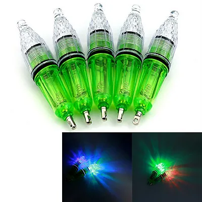 1Pc Underwater Fishing Light LED Waterproof Fish Lamp Bait 12cm Geen-'h • $7.40