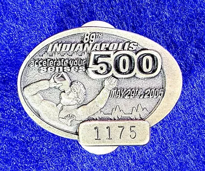 2005 Indy 500 SILVER #1175 Pit Pass Pin Badge (MINT) - DAN WELDON Wins! • $79