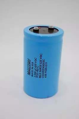 Mallory Capacitor CGS202T450X5C 658-9520-019 450VDC 2000uF • $28.37