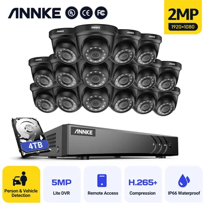 £56.71 • Buy ANNKE CCTV System 5MP Lite 8 16CH DVR Dome Night Vision Home Security Camera Kit