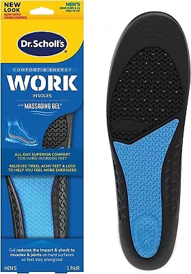 WORK Massaging Gel Advanced Insoles For Men Shoe Inserts • $17.85