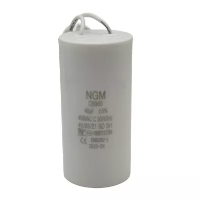 CBB60 Capacitor 450VAC 40UF MFD For Motor Run 2 Wires Metallized Polypropylene • $11.99