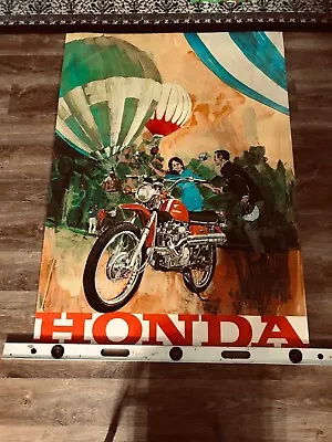 Vintage  Honda Dealership Factory Posters 38  X 54  • $200