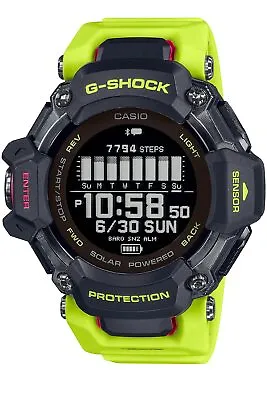 CASIO G-SHOCK GBD-H2000-1A9JR G-SQUAD GPS Bluetooth Thermometer Yellow Green NEW • $374.37