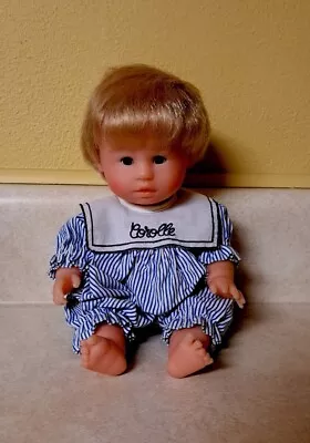 Corolle Catherine Referbert Boy Doll Vintage 1990s Blonde Stripes Vinyl 9  • $48