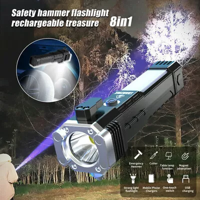 2200000LM LED Flashlight High Lumens Tactical Flash Light USB Torch Rechargeable • $8.54