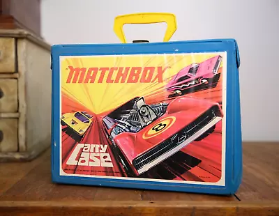 Vintage 1971 Matchbox Carry Case Box 4 Trays 1/64 Toy Cars Diecast Slot Cars Etc • $49.99