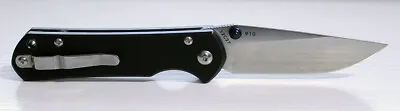 LAND 910 Folding Knife Black G10 Handle 12C27 Stainless Steel • $22.99