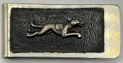 Vintage Sterling Silver Money Clip With A Racing Greyhound. • $6.50