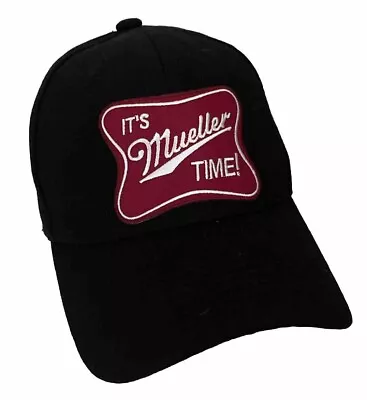 It's Miller Time Mens Embroidered Logo Patch Baseball Hat Black One Size NEW • $19.99