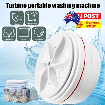 Portable Washing Machine Mini Turbine Washer For Travel Camping USB • $12.60