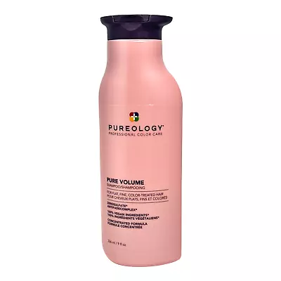 Pureology Pure Volume Shampoo For Flat Fine  Color-Treated Hair 266ml/9oz New  • $19.95