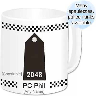 Personalised Police Mug Name Cup Police Officer Gifts PC WPC Retirement Work Mug • £13.99