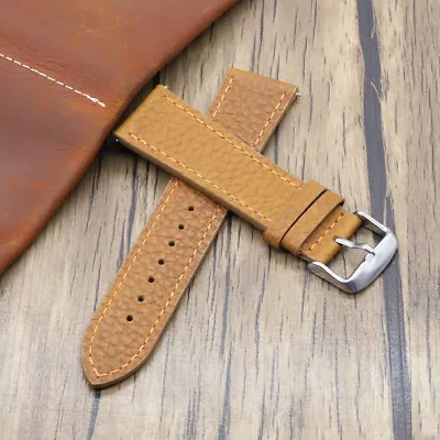 Mens Watch Strap Handmade Genuine Leather Vintage Wrist Band 18MM 20MM 22MM 24MM • £8.99