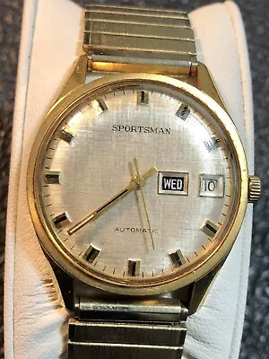 Vintage ELGIN Sportsman Automatic Mechanical Self-Winding Men’s Watch Running • $399.99