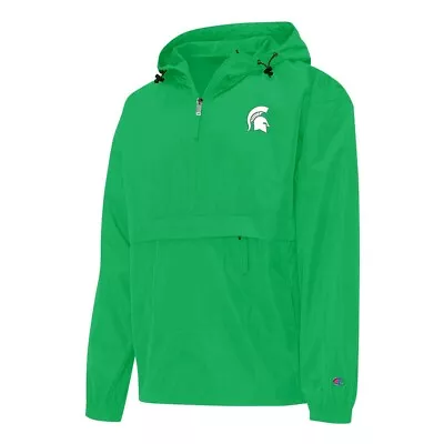 Champion NCAA Michigan State Spartans Men's Green Windbreaker Jacket • $22.99