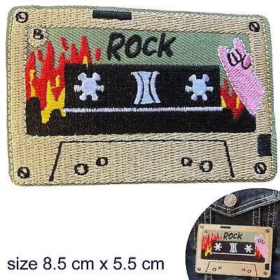 Rock Music Tape Iron On Patch Record Retro Song Casette Track Walkman Patches • $6.95